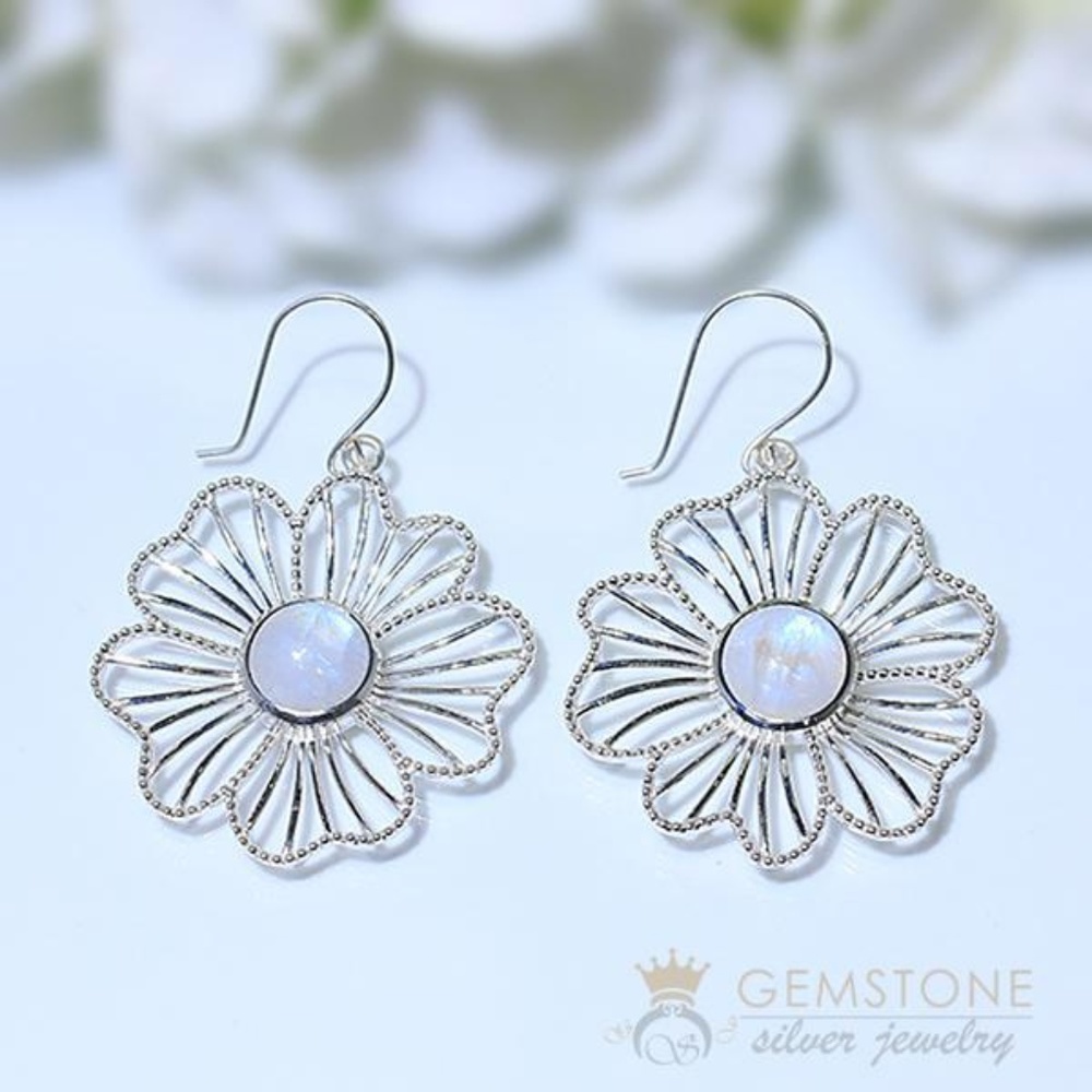 Moonstone Earring - Sylvan Aurora